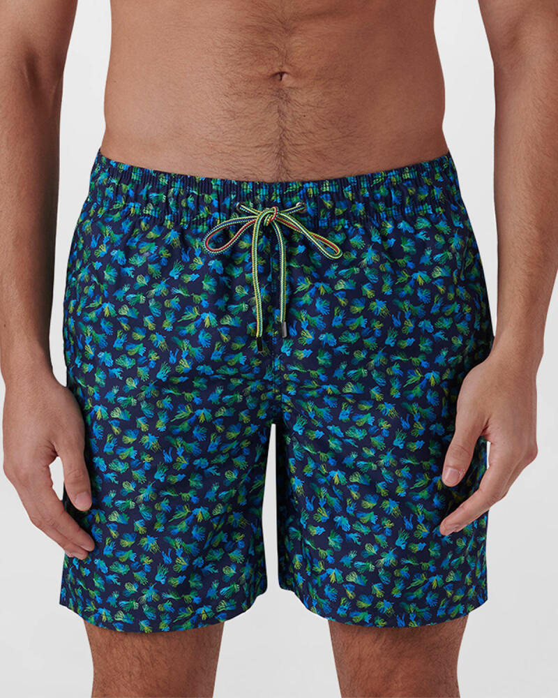 Bugatchi Men's Printed Swim Trunks Cover