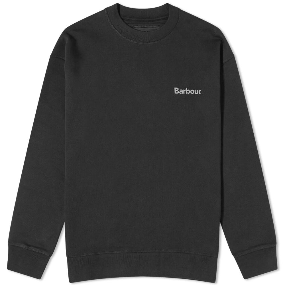 Barbour Men's OS Nicholas Crew Sweatshirt in Black Cover