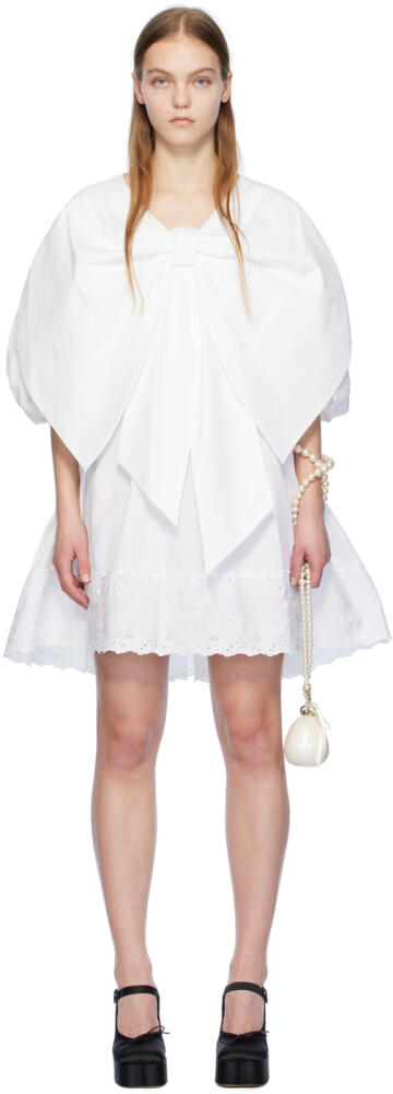 Simone Rocha White Bow Minidress Cover