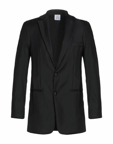 Vetements Man Blazer Black Virgin Wool Cover