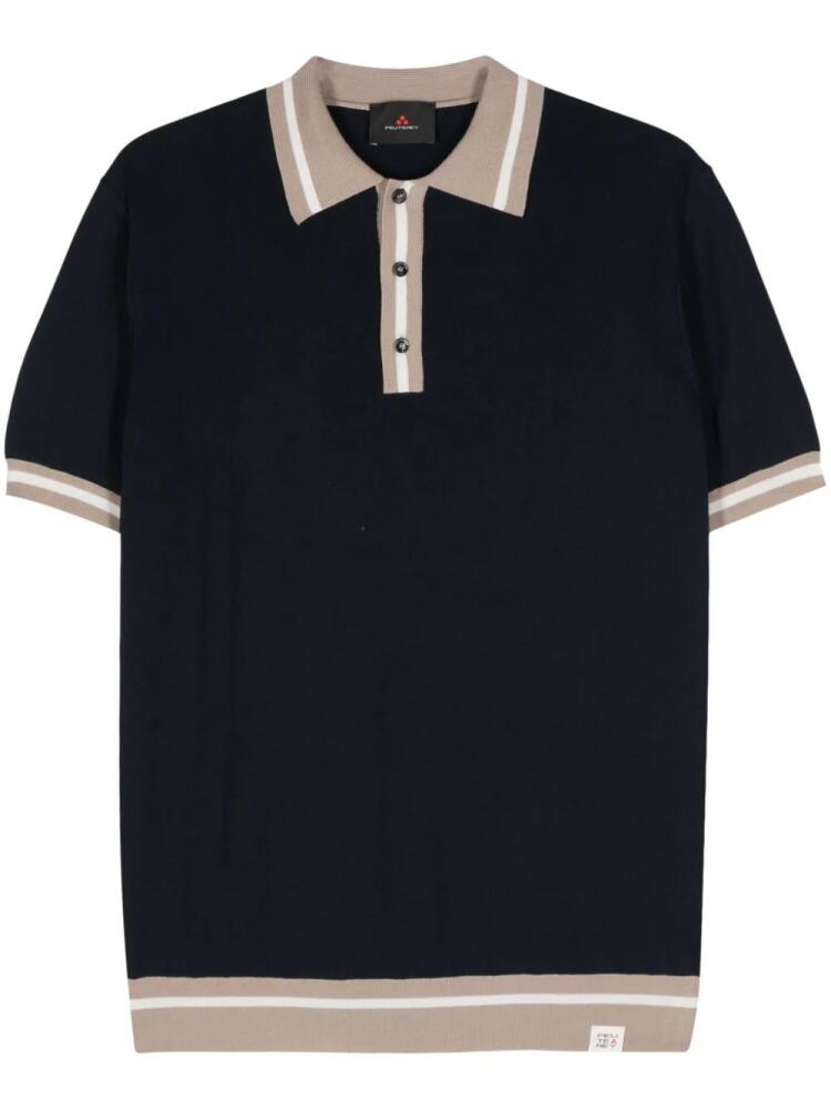 Peuterey Rolle striped-borders polo shirt - Blue Cover