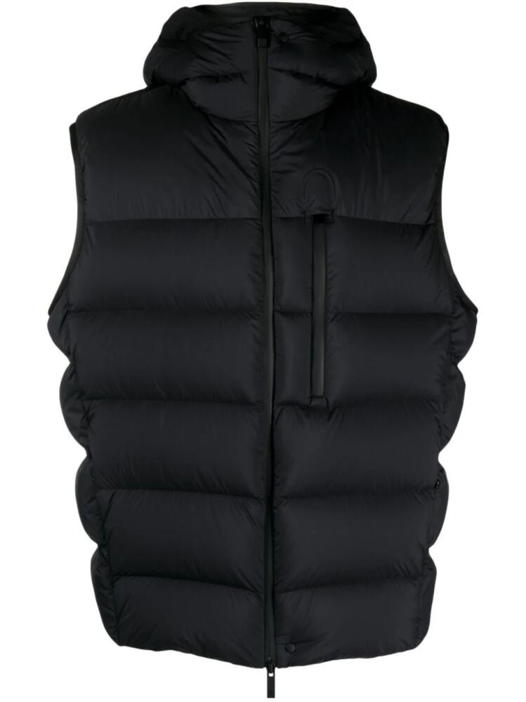 Moncler padded hooded gilet - Black Cover