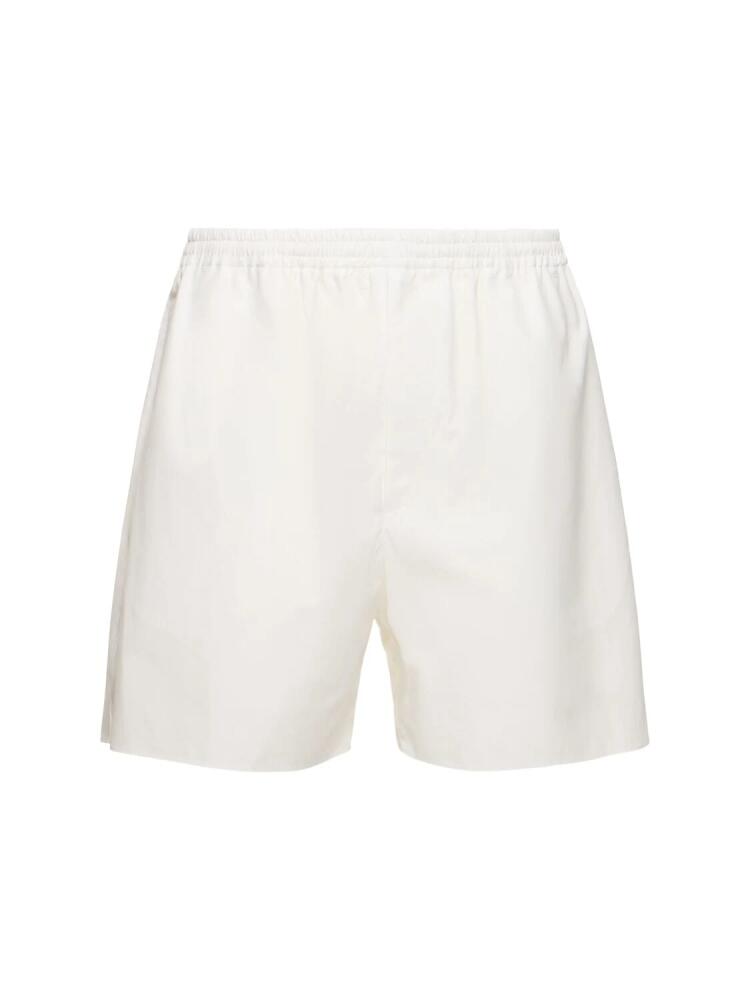 AURALEE Wide Cotton Oxford Shorts Cover