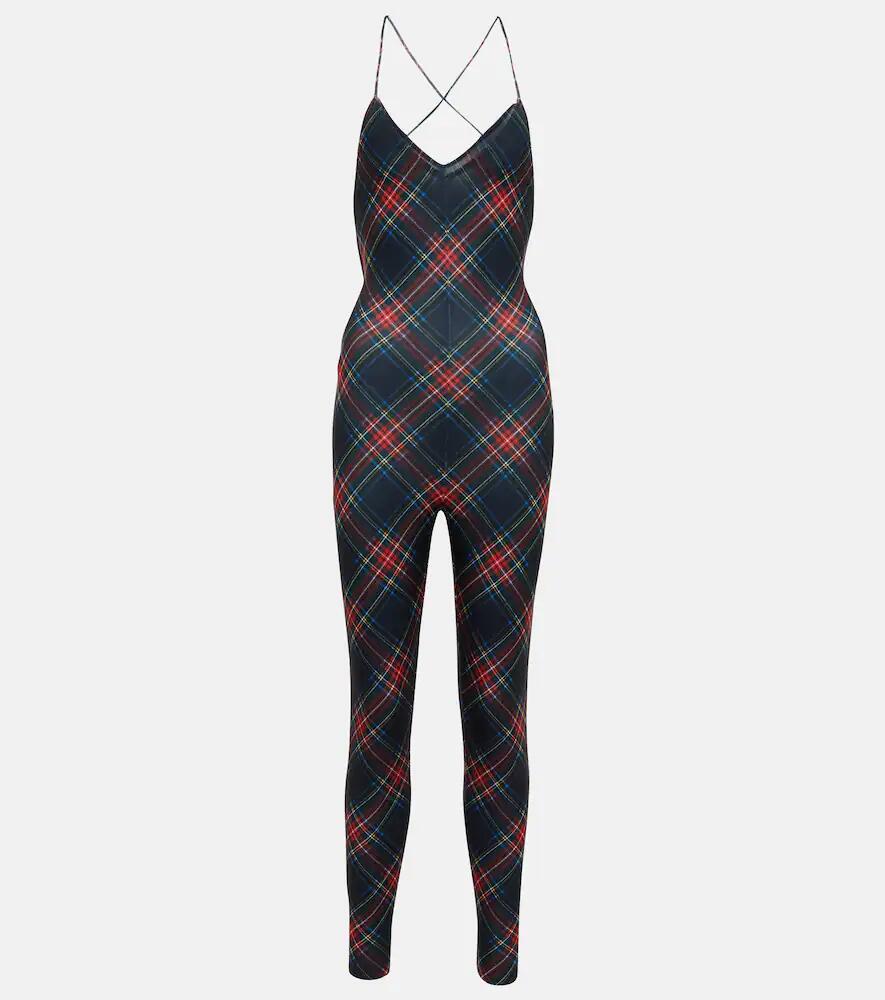 Norma Kamali Fara tartan jumpsuit Cover