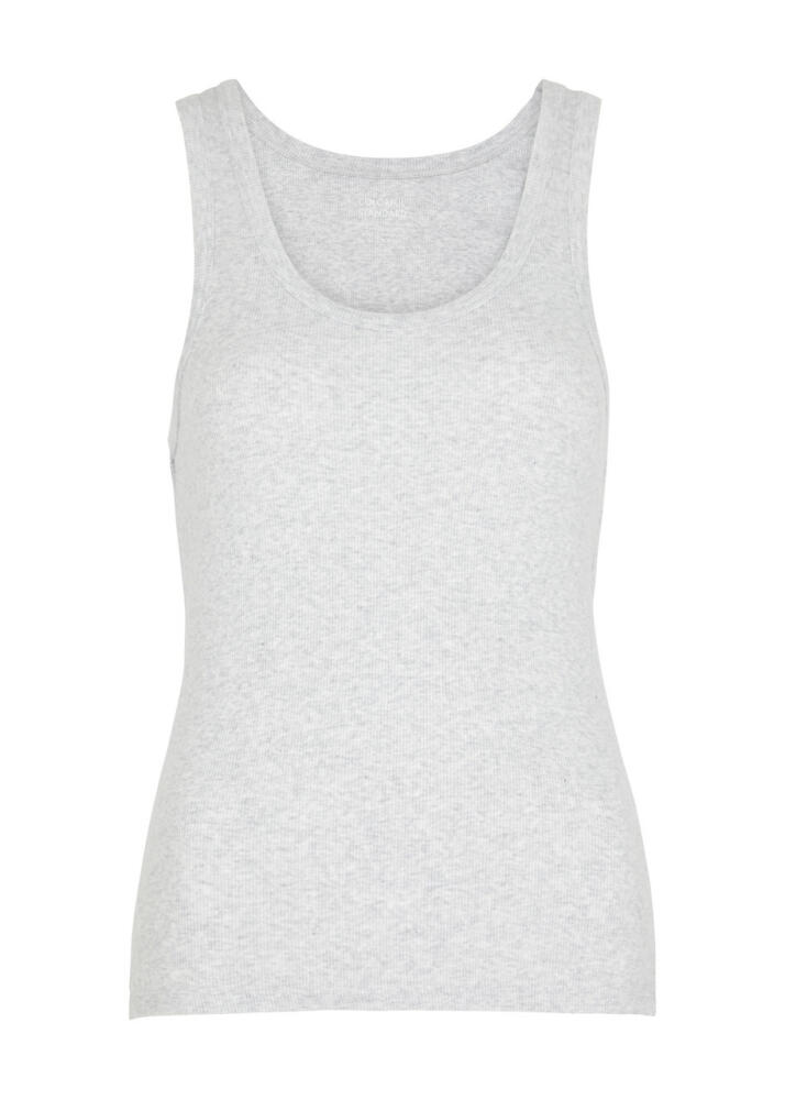 Colorful Standard Ribbed Stretch-cotton Tank - Light Grey Cover