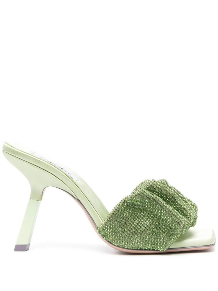 Sebastian Milano 100mm leather sandals - Green Cover