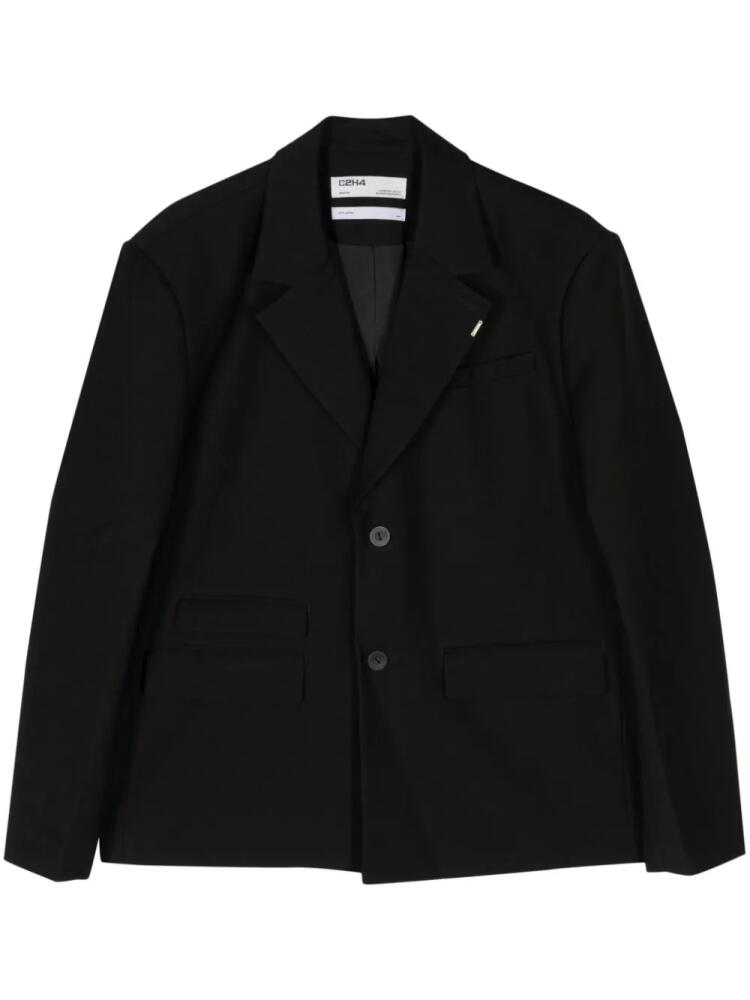 C2h4 single-breasted tailored blazer - Black Cover