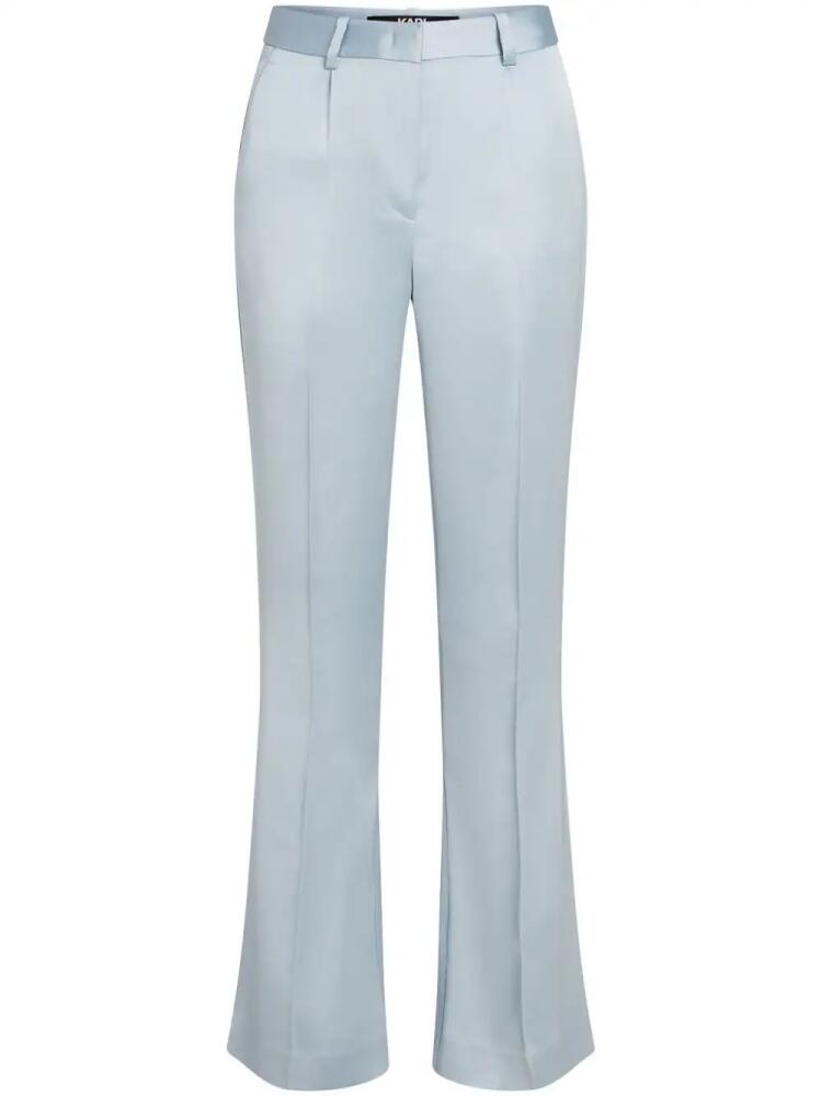 Karl Lagerfeld satin tailored trousers - Blue Cover