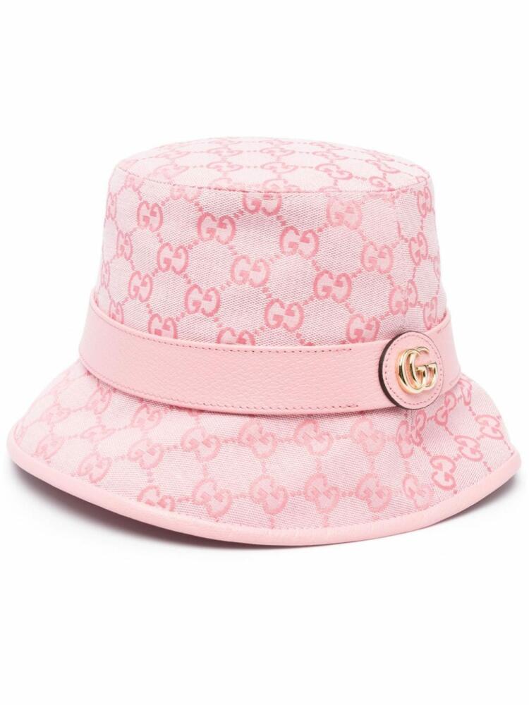 Gucci GG-canvas bucket hat - Pink Cover