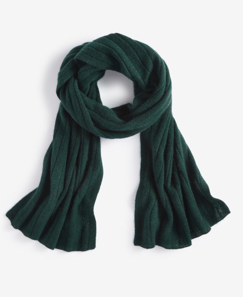 Charter Club Ribbed 100% Cashmere Scarf, Created for Macy's - Deep Pine Cover