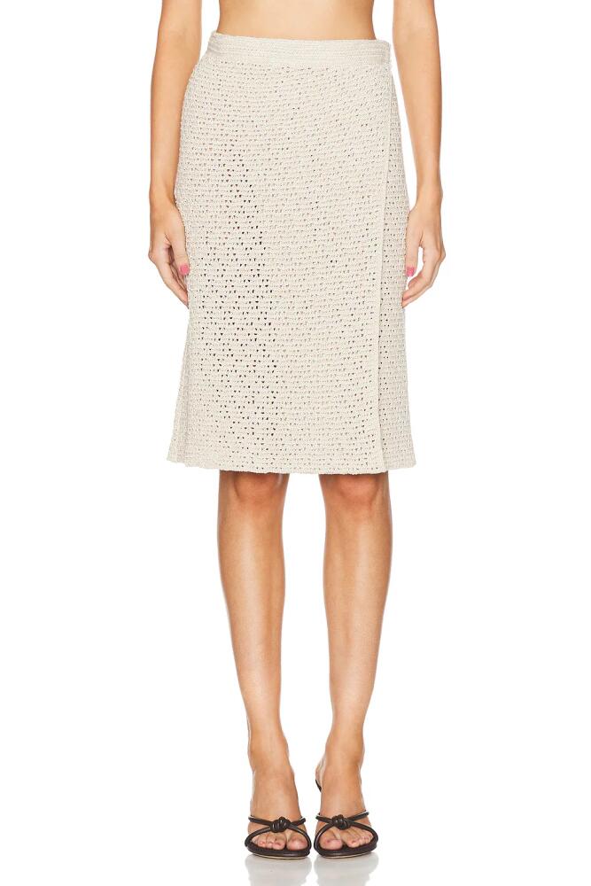 Bottega Veneta Midi Skirt in Beige Cover