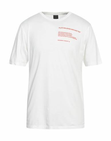 Noumeno Concept Man T-shirt White Cotton Cover