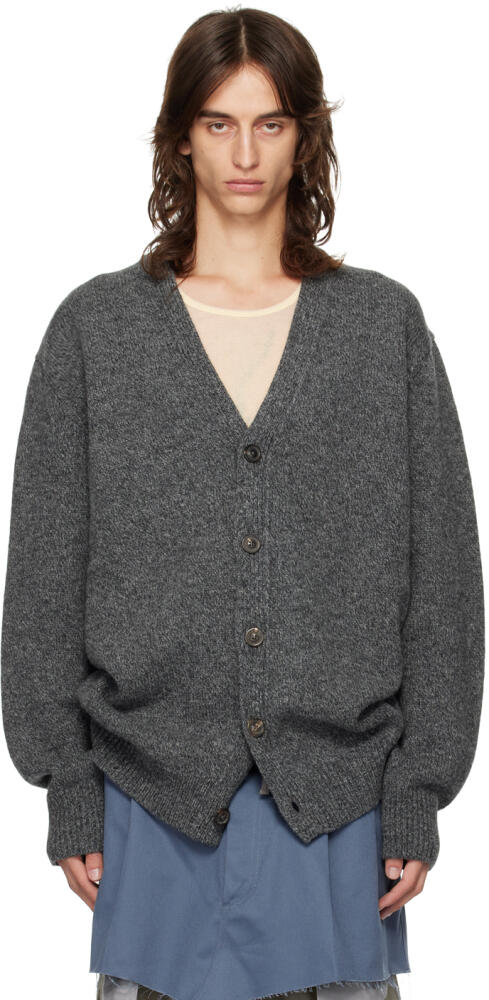 Maison Margiela Gray Buttoned Cardigan Cover