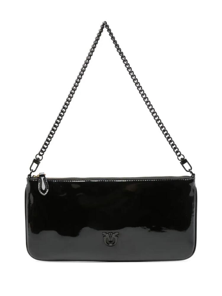 PINKO Horizontal Flat clutch bag - Black Cover