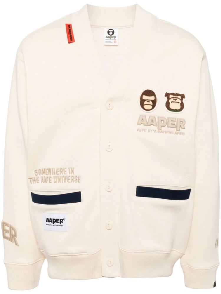 AAPE BY *A BATHING APE® AAPER button down cardigan - Neutrals Cover