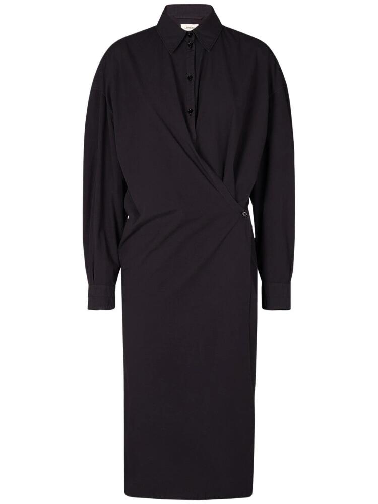 LEMAIRE Twisted Cotton Midi Dress Cover