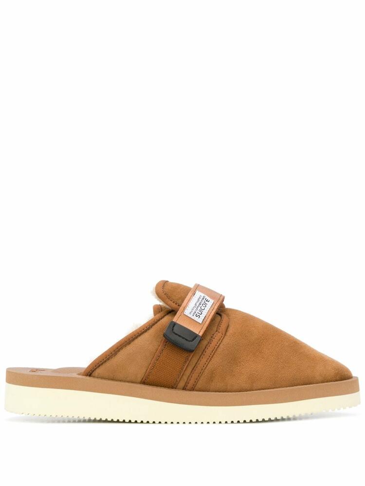 Suicoke Zavo suede slippers - Brown Cover