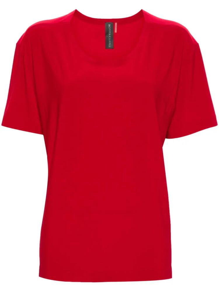 Norma Kamali short-sleeves jersey T-shirt - Red Cover