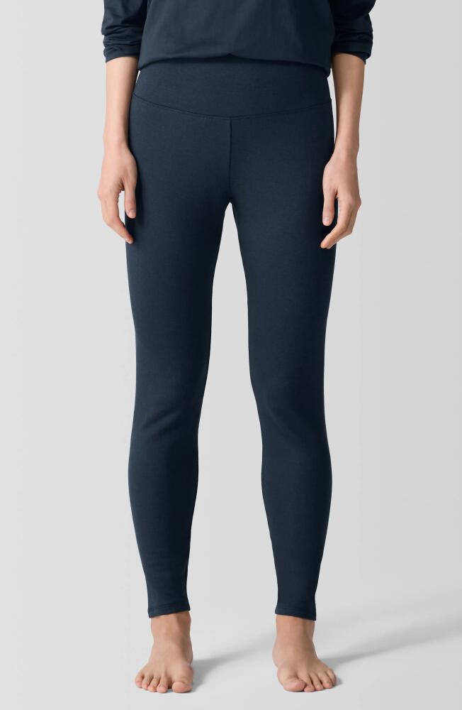 Eileen Fisher High Waist Ankle Leggings in Deep Adriatic Cover