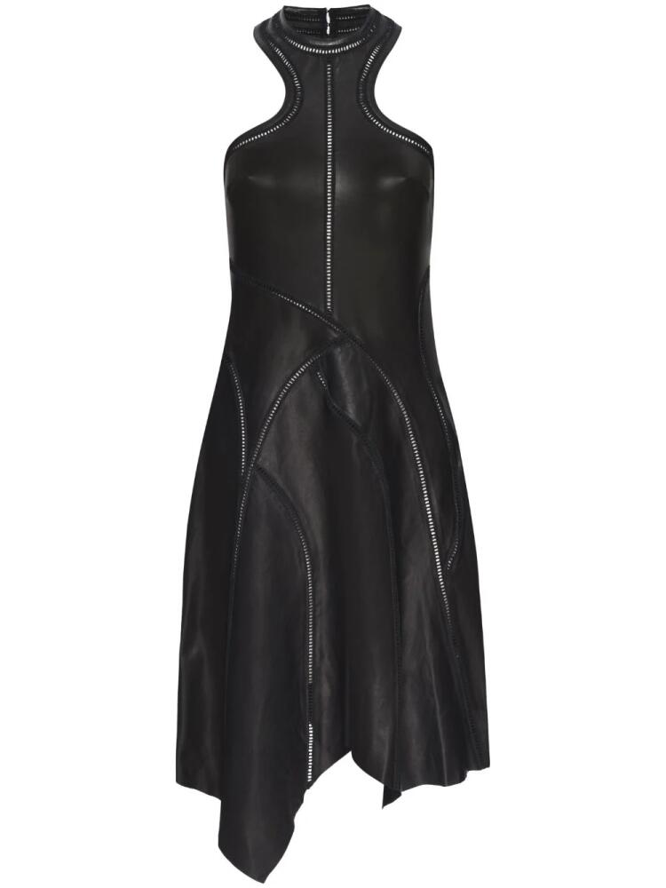 RTA asymmetrical leather dress - Black Cover