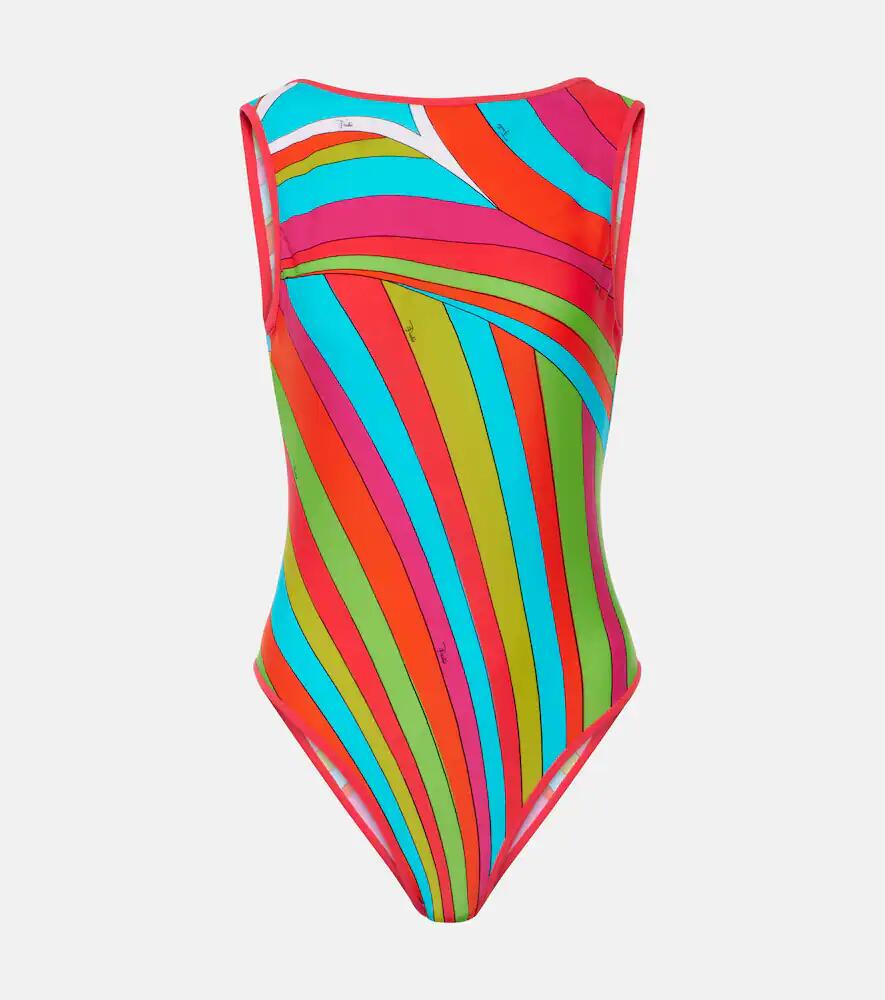 Pucci Iride open-back swimsuit Cover