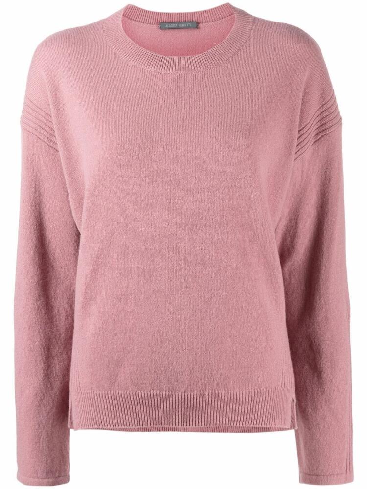 Alberta Ferretti wool drop shoulder jumper - Pink Cover