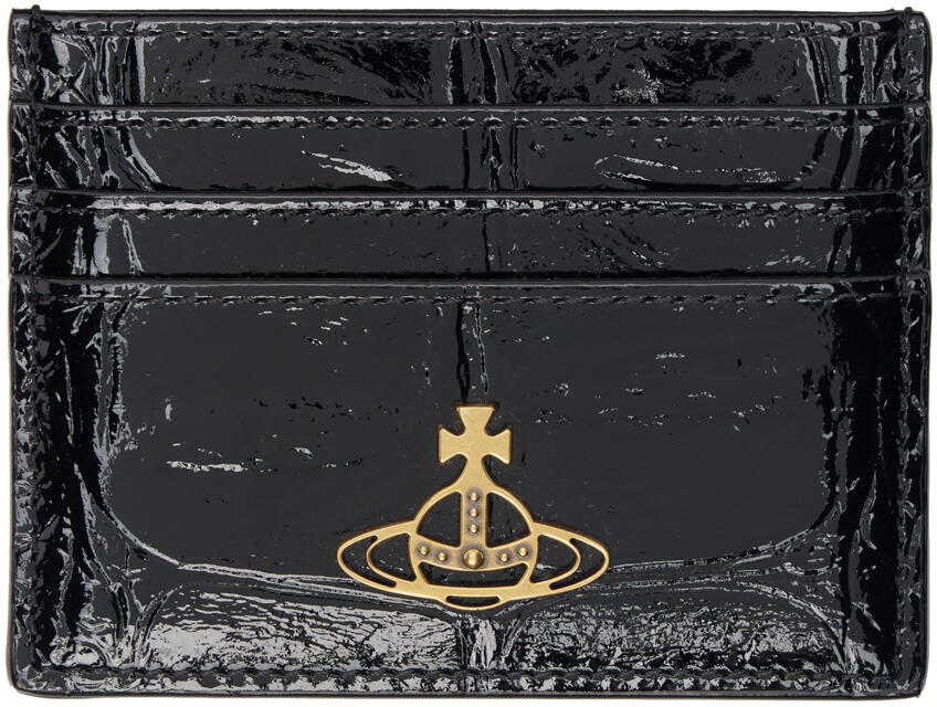 Vivienne Westwood Black Flat Card Holder Cover