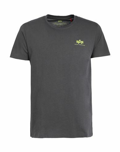 Alpha Industries Man T-shirt Lead Cotton Cover