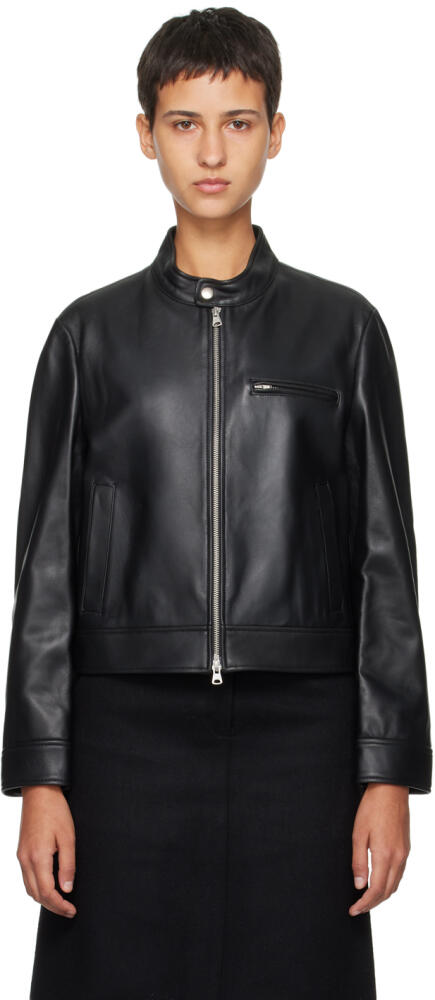 Dunst Black Racing Leather Jacket Cover