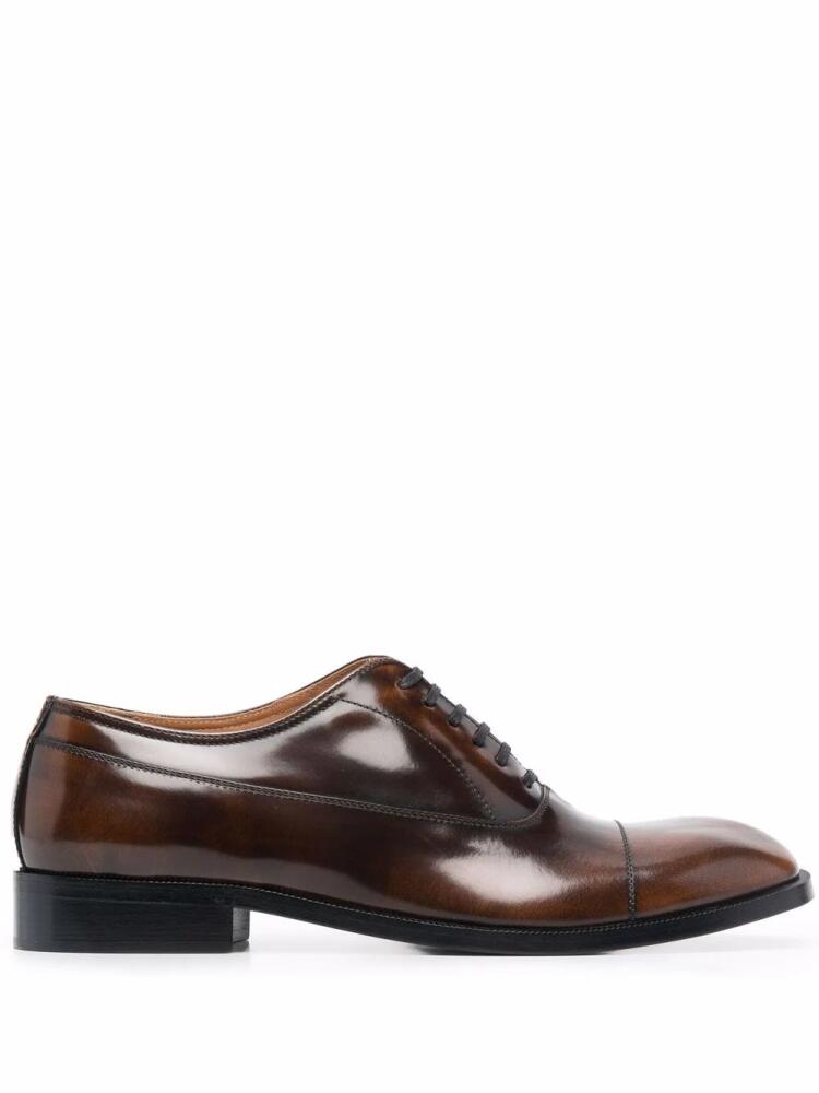 Maison Margiela waxed leather Oxford shoes - Brown Cover