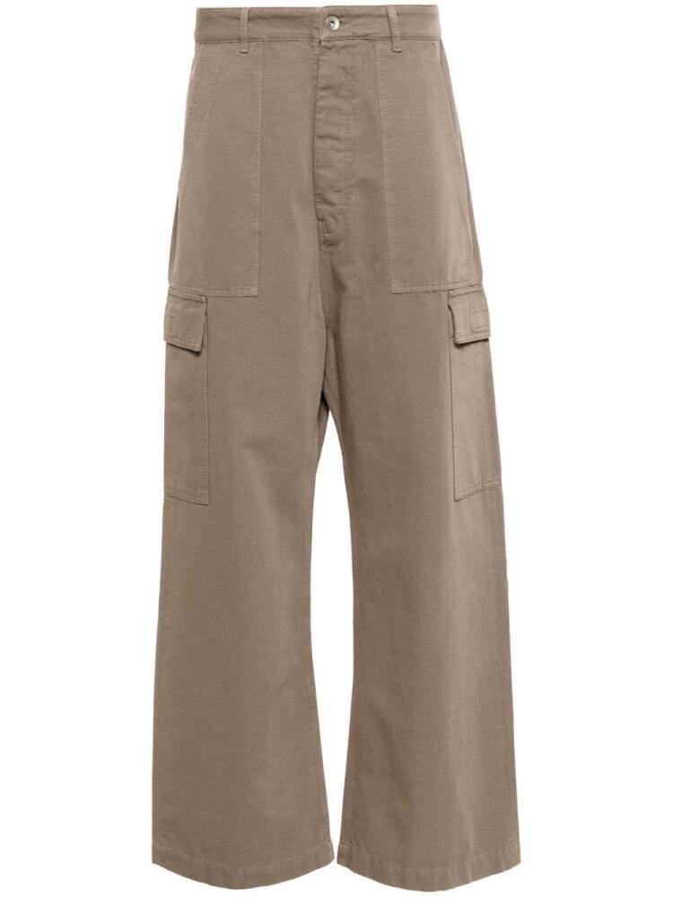 Rick Owens DRKSHDW cotton cargo trousers - Neutrals Cover