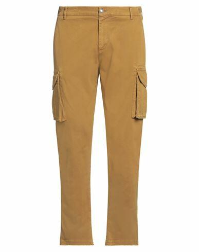 Officina 36 Man Pants Mustard Cotton, Elastane Cover