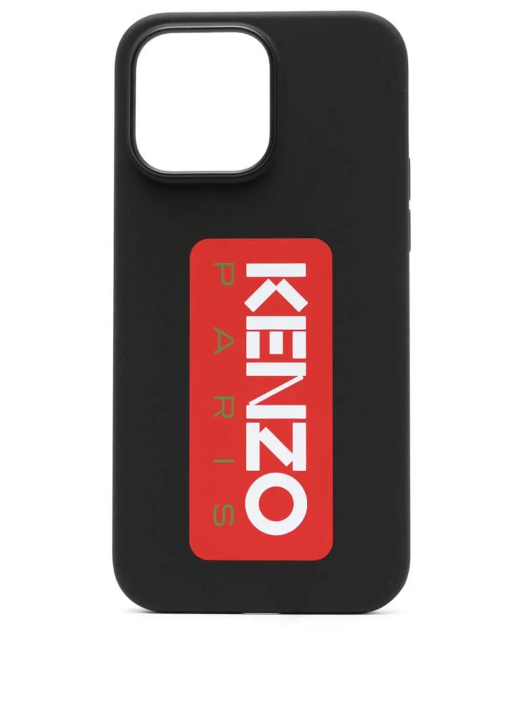 Kenzo logo-embossed Iphone 14 Max case - Black Cover