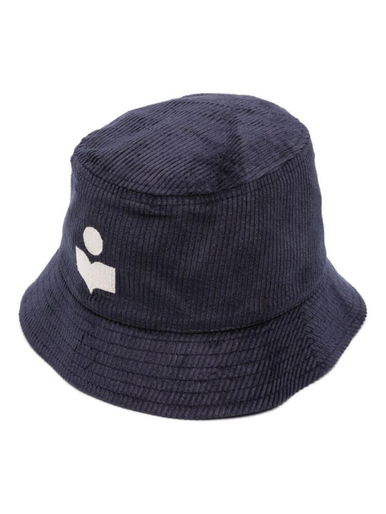 ISABEL MARANT Haley corduroy bucket hat - Blue Cover