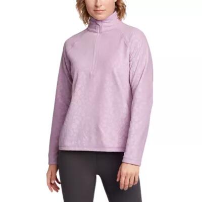 Eddie Bauer Women's Fast Fleece Raglan-Sleeve 1/4-Zip - Print Cover