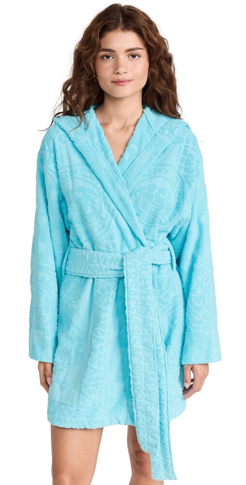 Versace Short Bathrobe Versace On Repeat Azur Cover