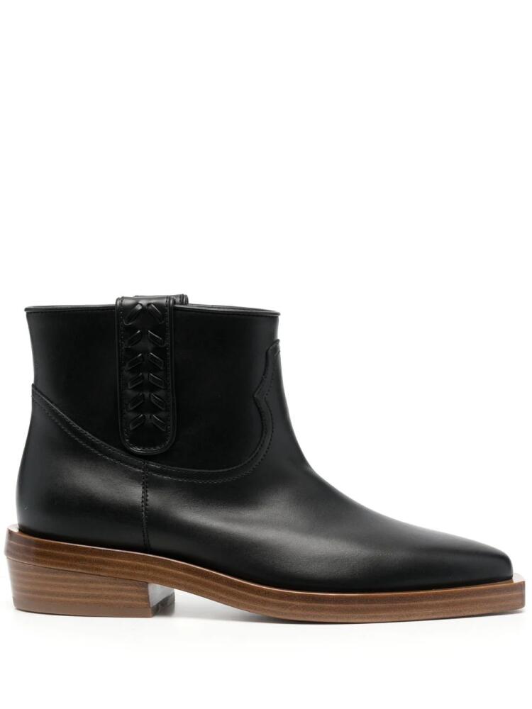 Gabriela Hearst Reza 45mm leather ankle boots - Black Cover