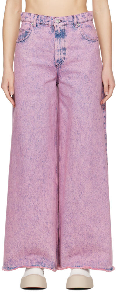 Marni Pink Flared Jeans Cover