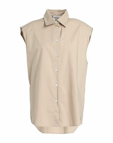 Semicouture Woman Shirt Beige Cotton Cover