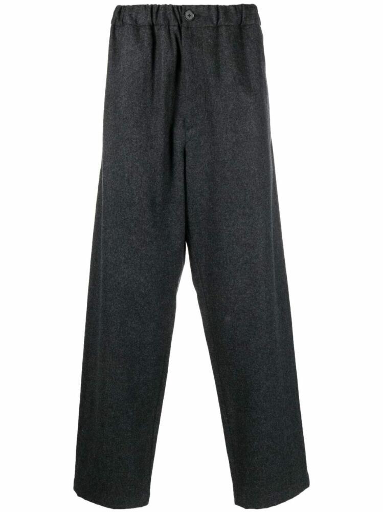 Jil Sander straight-leg cotton trousers - Grey Cover