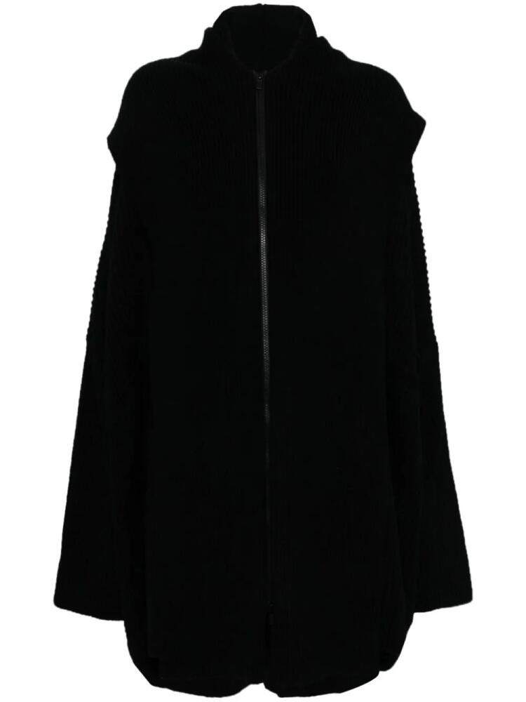 Yohji Yamamoto layered-design cardigan - Black Cover