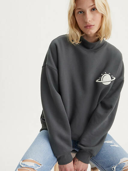 Levi's Graphic Gardenia Mockneck Sweatshirt - Women's Cover