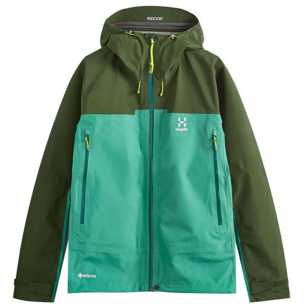 Haglöfs Men's Roc Flash Gore-Tex Jacket in Dark Jelly Green/Seaweed Green Cover