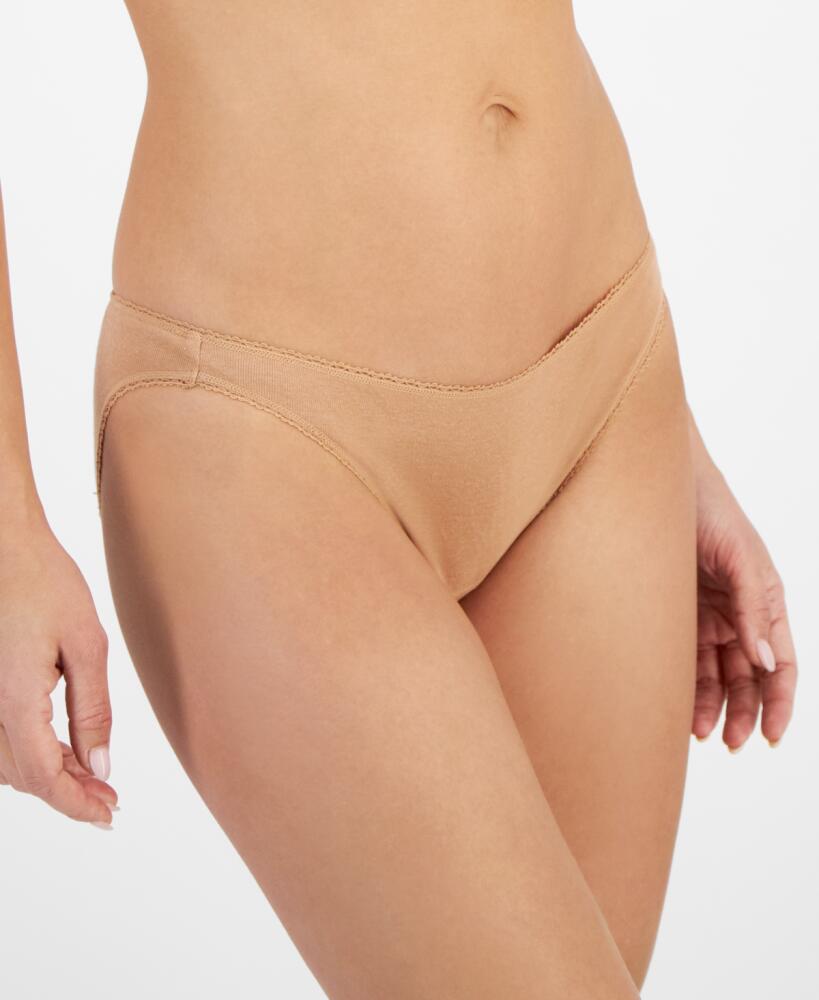 Charter Club Women's Everyday Cotton Bikini Underwear, Created for Macy's - Tawny Birch Cover