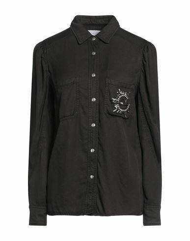 Gaëlle Paris Woman Denim shirt Black Lyocell Cover