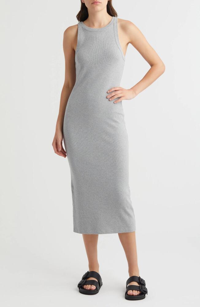 Treasure & Bond Cut In Rib Tank Dress in Grey Heather Cover