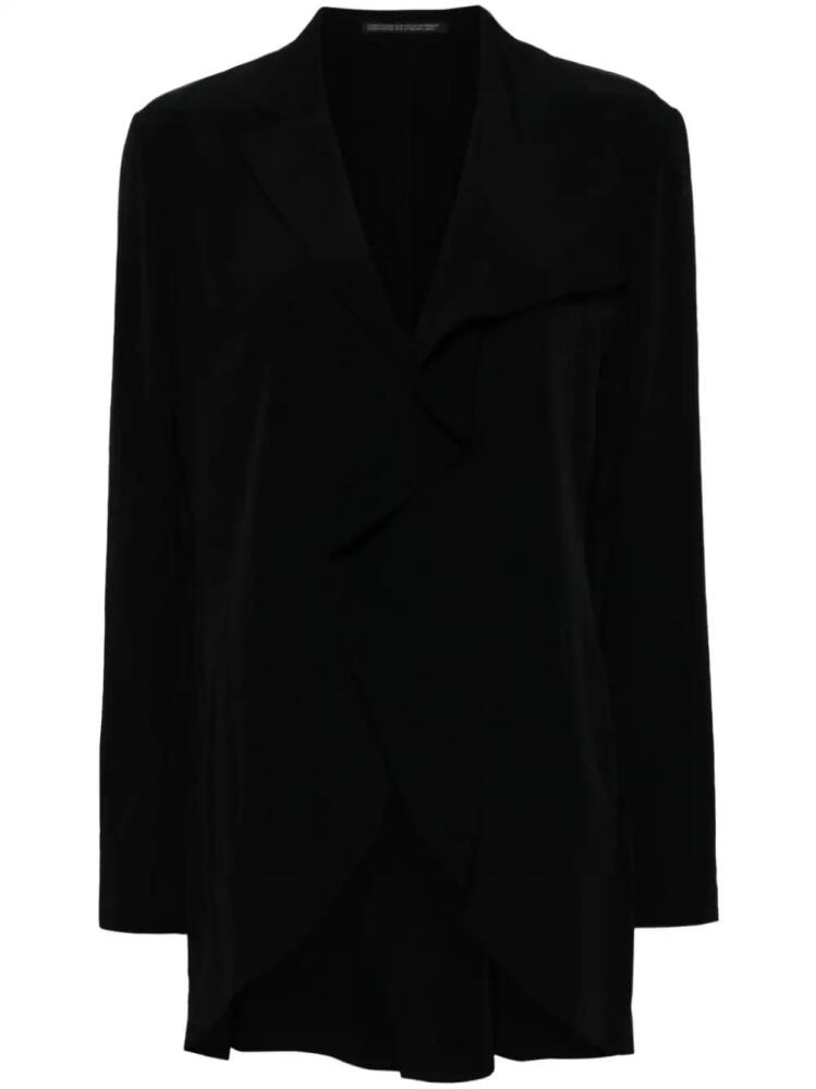 Yohji Yamamoto ruffled-detail shirt - Black Cover