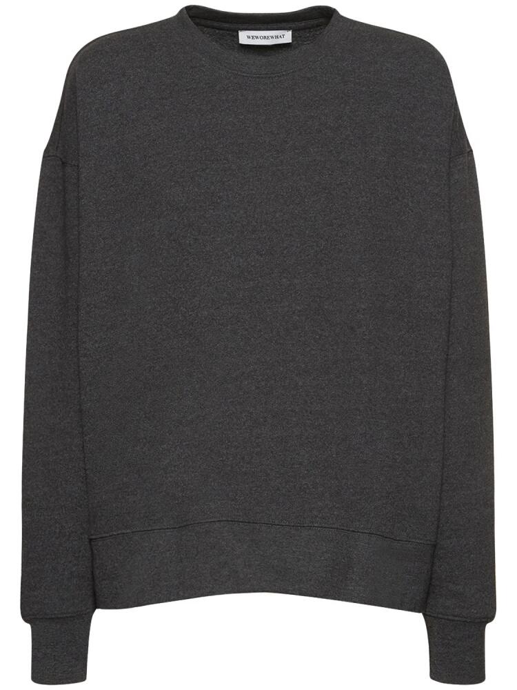 WEWOREWHAT Oversize Crewneck Sweatshirt Cover