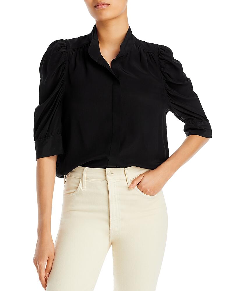 Frame Gillian Puffed Shoulder Blouse Cover