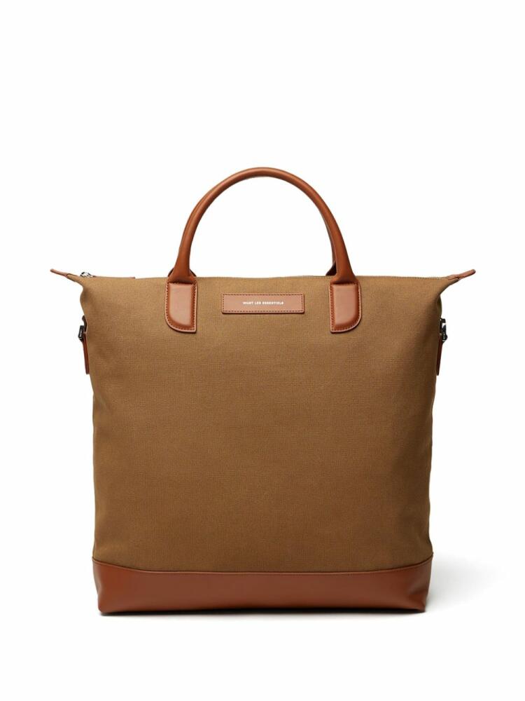 WANT Les Essentiels logo-patch cotton tote bag - Brown Cover